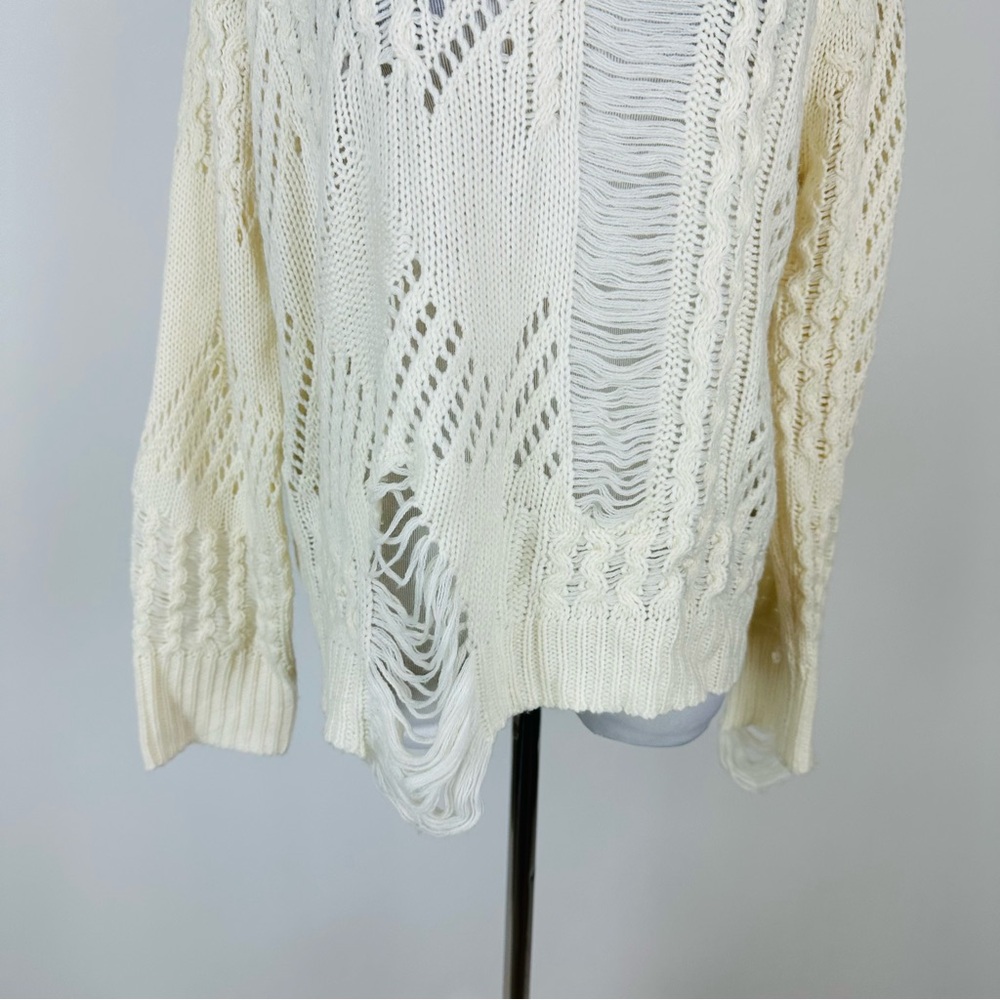 Superdown Revolve Grayson Distressed Knit Sweater… - image 3